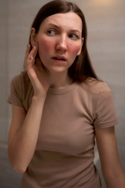 Facial skin infection