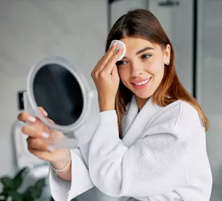 Doctor advising patient on hygiene to prevent skin infection